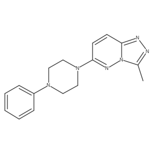 3-Methyl-6-(4-phenylpiperazin-1-yl)[1,2,4]triazolo[4,3-b]pyridazine结构式