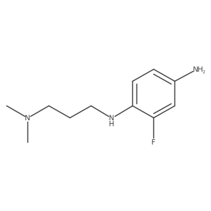 N1-(3-(dimethylamino)propyl)-2-fluorobenzene-1,4-diamine结构式