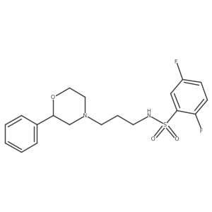 2,5-difluoro-N-(3-(2-phenylmorpholino)propyl)benzenesulfonamide结构式