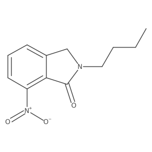 2-butyl-7-nitro-2,3-dihydro-1H-isoindol-1-one结构式