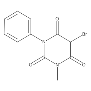 5-Bromo-1-methyl-3-phenyl-2,4,6(1H,3H,5H)-pyrimidinetrione Structure