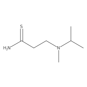 3-[Methyl(propan-2-yl)amino]propanethioamide结构式