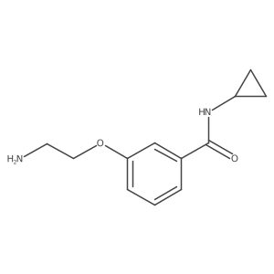 3-(2-Aminoethoxy)-N-cyclopropyl-benzamide Structure