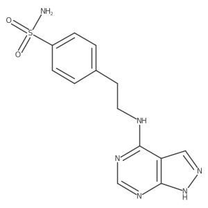 4-(2-((1H-pyrazolo[3,4-d]pyrimidin-4-yl)amino)ethyl)benzenesulfonamide Structure