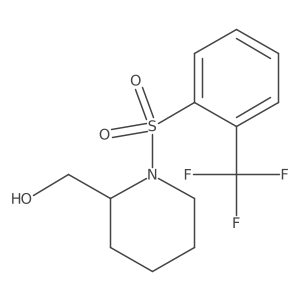 1-[[2-(Trifluoromethyl)phenyl]sulfonyl]-2-piperidinemethanol结构式