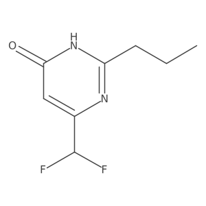 6-(difluoromethyl)-2-propylpyrimidin-4(3H)-one Structure