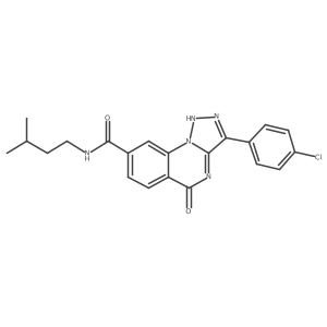 3-(4-chlorophenyl)-N-(3-methylbutyl)-5-oxo-4,5-dihydro[1,2,3]triazolo[1,5-a]quinazoline-8-carboxamide Structure