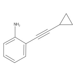 2-(2-Cyclopropylethynyl)aniline结构式