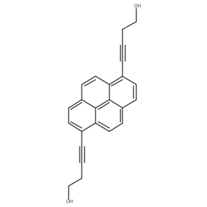 4,4a(2)-(1,6-Pyrenediyl)bis[3-butyn-1-ol]结构式