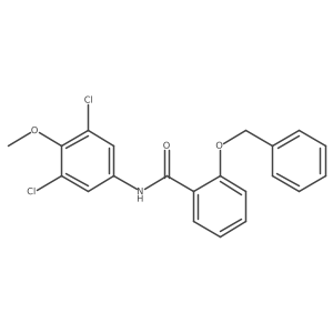 N-(3,5-dichloro-4-methoxyphenyl)-2-phenylmethoxybenzamide结构式