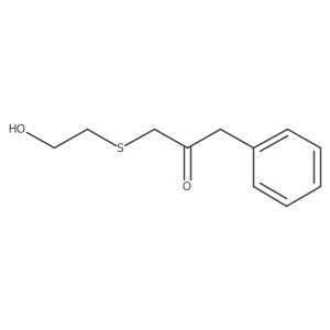 1-[(2-Hydroxyethyl)sulfanyl]-3-phenylpropan-2-one结构式
