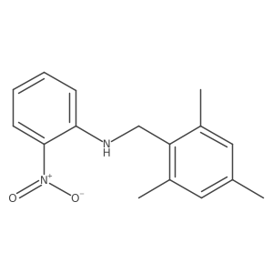 2-nitro-N-[(2,4,6-trimethylphenyl)methyl]aniline Structure