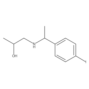 1-{[1-(4-Iodophenyl)ethyl]amino}propan-2-ol结构式