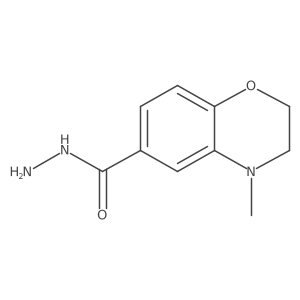 4-methyl-3,4-dihydro-2H-1,4-benzoxazine-6-carbohydrazide Structure