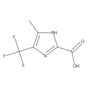 5-methyl-4-(trifluoromethyl)-1H-imidazole-2-carboxylic acid Structure