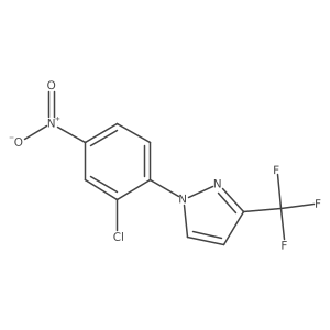 1-(2-chloro-4-nitrophenyl)-3-(trifluoromethyl)-1H-pyrazole结构式