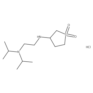 N'-(1,1-dioxidotetrahydrothien-3-yl)-N,N-diisopropylethane-1,2-diamine hydrochloride Structure