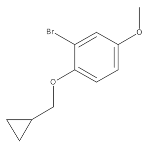 1-Bromo-2-cyclopropylmethoxy-5-methoxy-benzene Structure