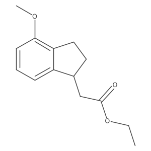 ethyl 2-(4-methoxy-2,3-dihydro-1H-inden-1-yl)acetate Structure