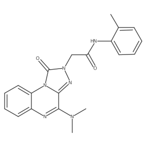 2-[4-(dimethylamino)-1-oxo-1H,2H-[1,2,4]triazolo[4,3-a]quinoxalin-2-yl]-N-(2-methylphenyl)acetamide结构式