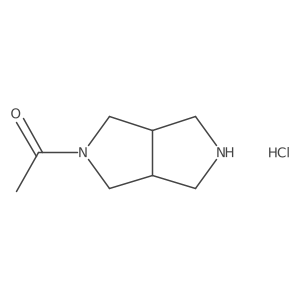 1-(Hexahydro-pyrrolo[3,4-c]pyrrol-2-yl)-ethanone hydrochloride结构式