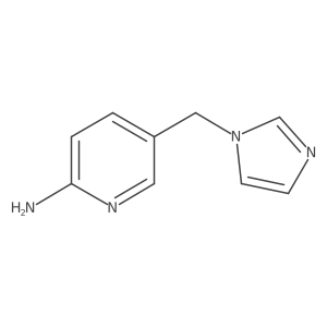 5-[(1H-imidazol-1-yl)methyl]pyridin-2-amine结构式