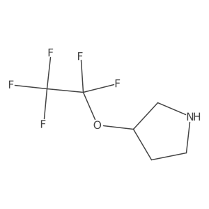 3-Pentafluoroethyloxy-pyrrolidine结构式