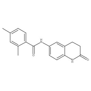 2,4-dimethyl-N-(2-oxo-1,2,3,4-tetrahydroquinolin-6-yl)benzamide结构式