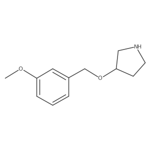 3-[(3-Methoxyphenyl)methoxy]pyrrolidine Structure