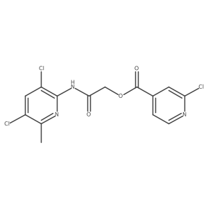 [(3,5-Dichloro-6-methylpyridin-2-yl)carbamoyl]methyl 2-chloropyridine-4-carboxylate Structure
