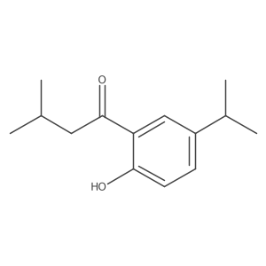 1-(2-Hydroxy-5-isopropylphenyl)-3-methylbutan-1-one结构式