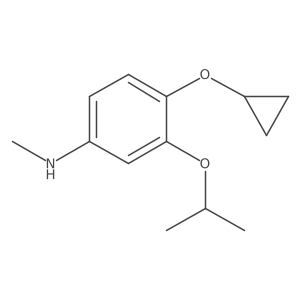 4-Cyclopropoxy-3-isopropoxy-N-methylaniline Structure