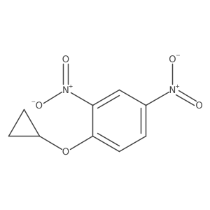 1-Cyclopropoxy-2,4-dinitrobenzene结构式