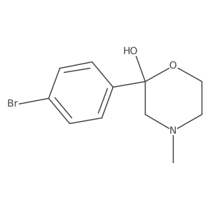 2-OH-2-(P-BR-PH)-4-ME Morpholine hcl结构式