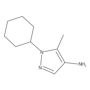 1-cyclohexyl-5-methyl-1H-pyrazol-4-amine Structure