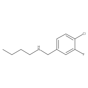 Butyl[(4-chloro-3-fluorophenyl)methyl]amine结构式