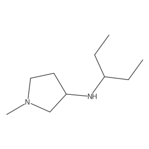 1-Methyl-N-(pentan-3-yl)pyrrolidin-3-amine Structure
