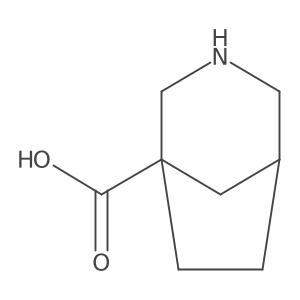 3-Azabicyclo[3.2.1]octane-1-carboxylic acid结构式