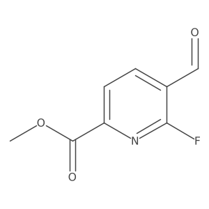 Methyl 6-fluoro-5-formylpyridine-2-carboxylate Structure