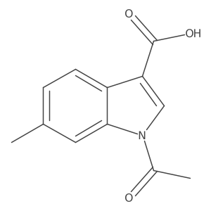 1-Acetyl-6-methylindole-3-carboxylic acid Structure