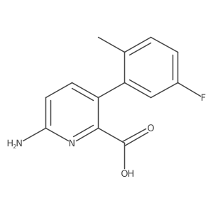 6-Amino-3-(5-fluoro-2-methylphenyl)picolinic acid Structure