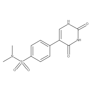 (2,4)-Dihydroxy-5-(4-N,N-dimethylsulfamoylphenyl)pyrimidine结构式