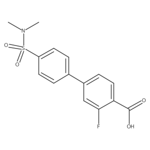 4-(4-N,N-Dimethylsulfamoylphenyl)-2-fluorobenzoic acid Structure