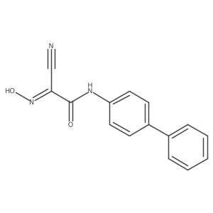 (Z)-2-([1,1'-Biphenyl]-4-ylamino)-N-hydroxy-2-oxoacetimidoyl cyanide Structure