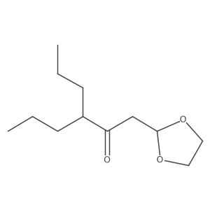 1-(1,3-Dioxolan-2-yl)-3-propyl-hexan-2-one结构式