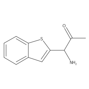 2-Propanone, 1-amino-1-benzo[b]thien-2-yl-结构式