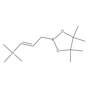 (Z)-Trimethyl(3-(4,4,5,5-tetramethyl-1,3,2-dioxaborolan-2-yl)prop-1-en-1-yl)silane Structure