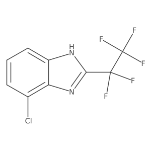 4-chloro-2-(1,1,2,2,2-pentafluoroethyl)-1H-benzimidazole Structure
