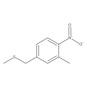 2-Methyl-4-(methylsulfanylmethyl)-1-nitrobenzene Structure