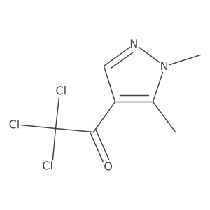 2,2,2-trichloro-1-(1,5-dimethyl-1H-pyrazol-4-yl)ethanone Structure